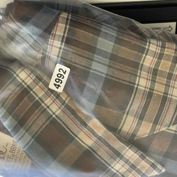 Vintage Dee Cee Western Shirt Mens 15.5/34 Brown Pearl Snap Cowboy USA Made - Picture 12 of 13